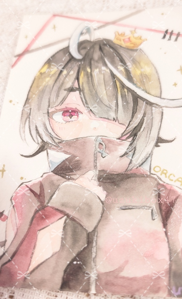 水彩フレームレス作品/おるか