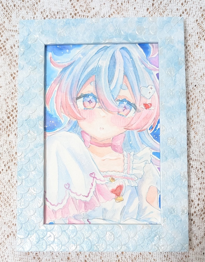 深海の天使/ポストカードサイズ原画