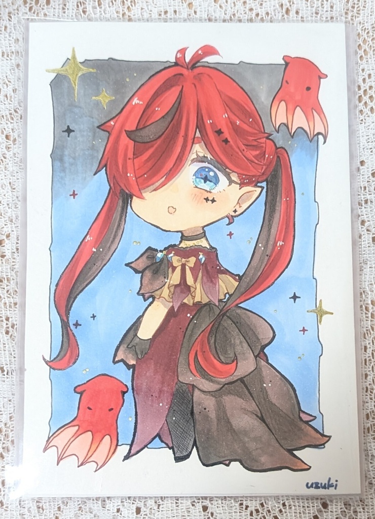 コピック原画フレームレス/コウモリダコ姫