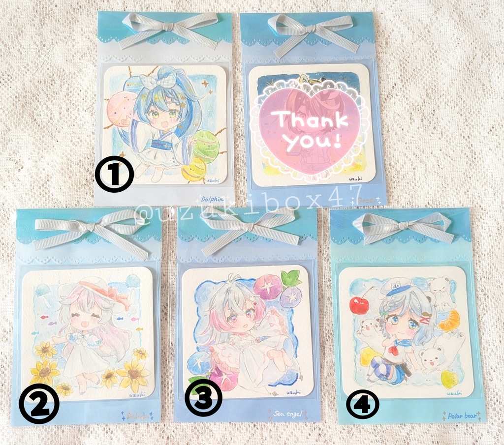 夏のフレームレス作品①～④