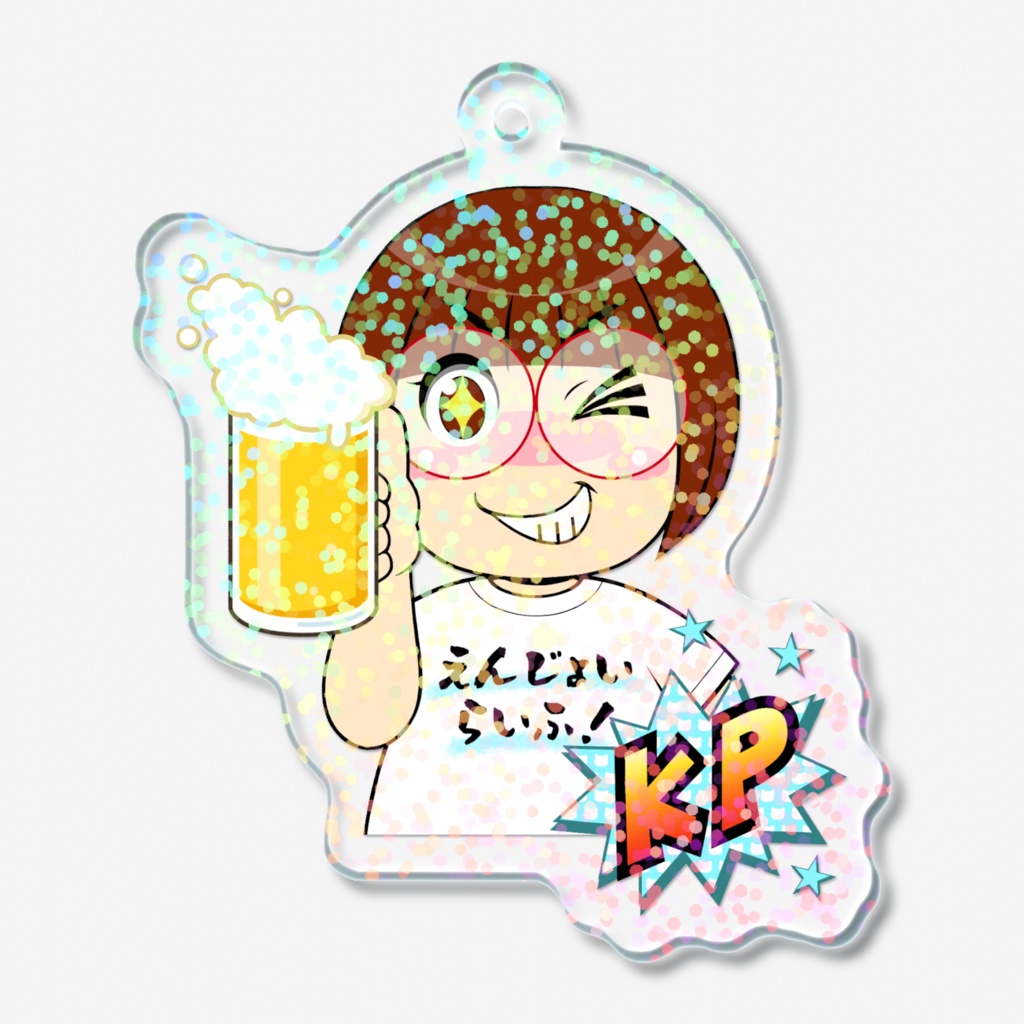【ホログラムアクリルキーホルダー】KP