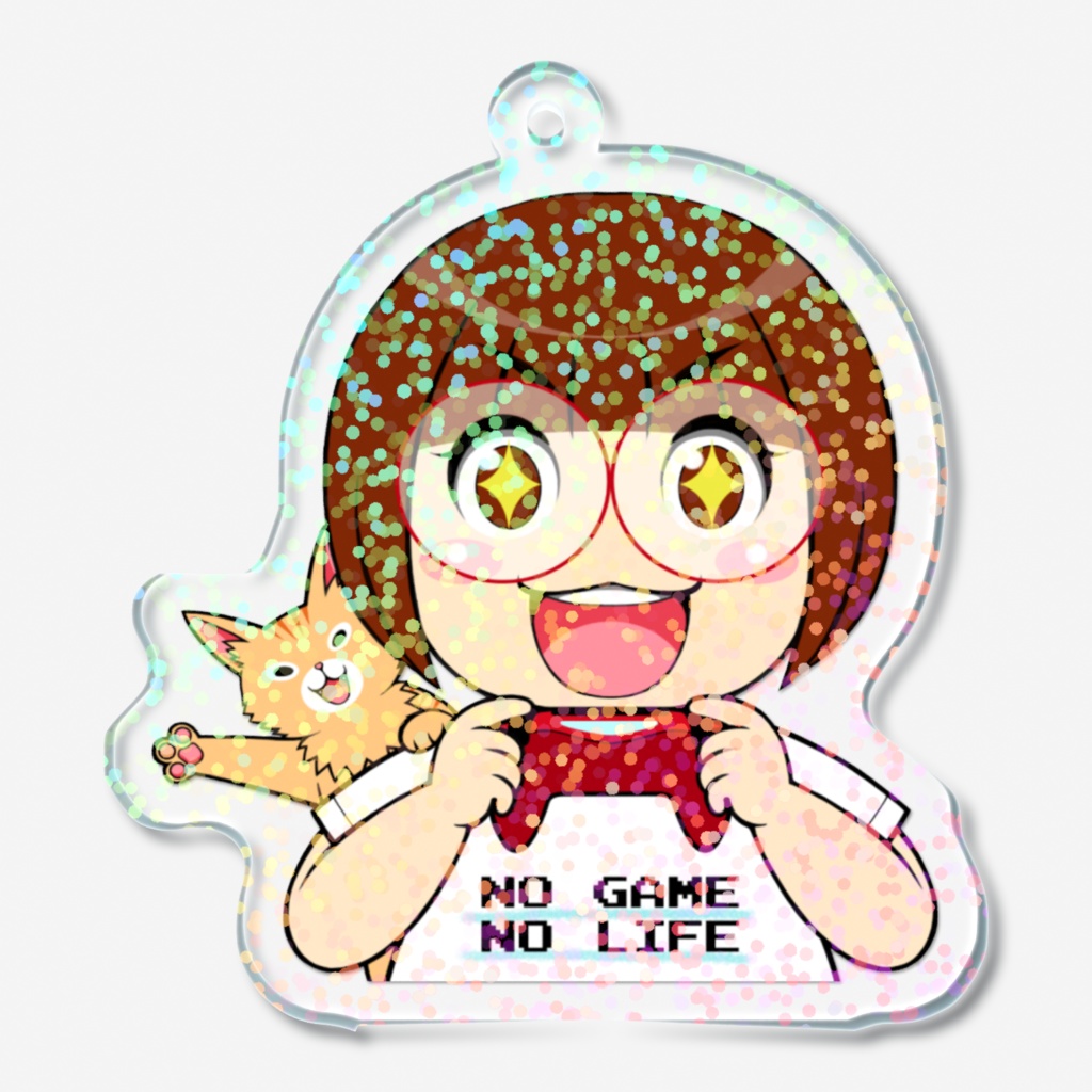 【ホログラムアクリルキーホルダー】NO GAME！NO LIFE！