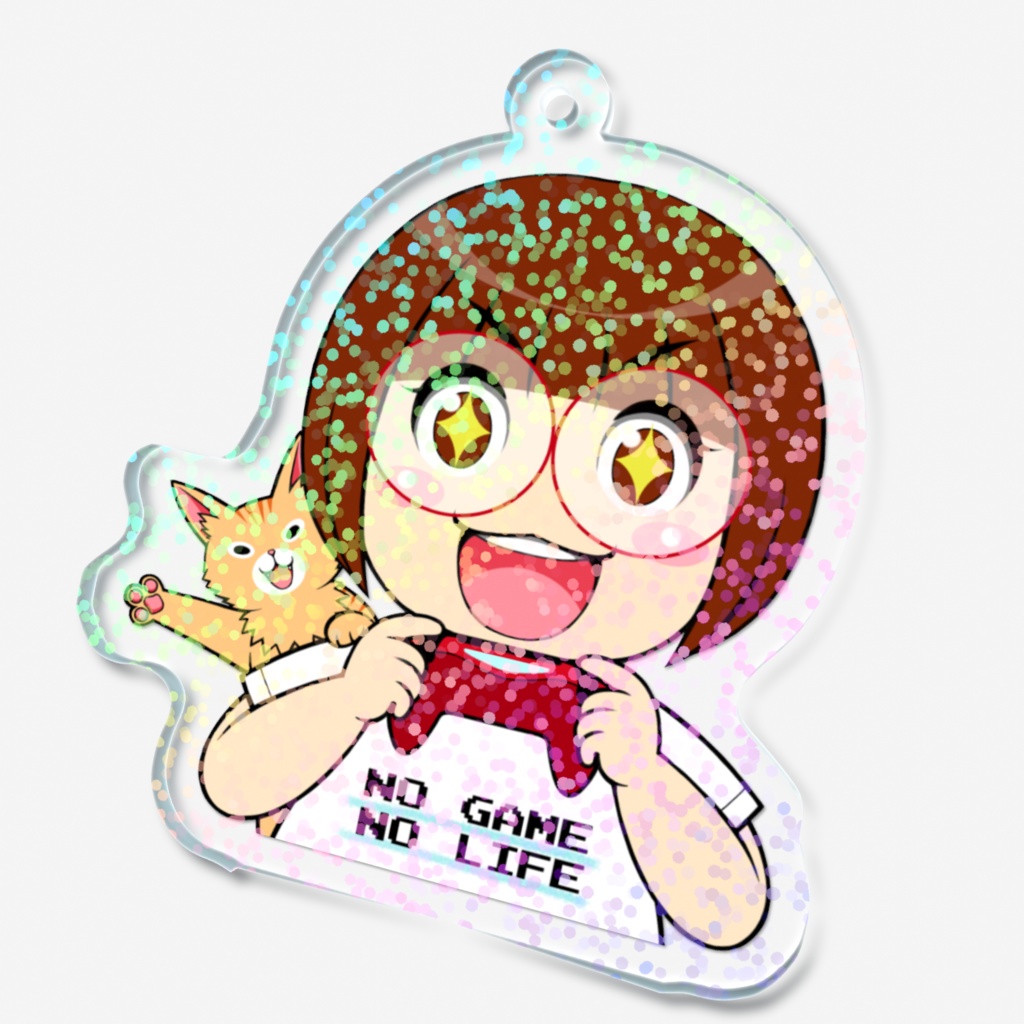 【ホログラムアクリルキーホルダー】NO GAME!NO LIFE!