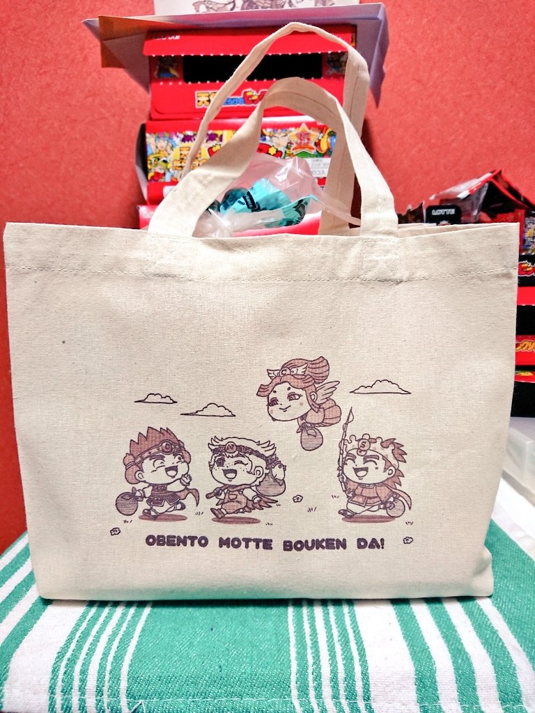 聖童素神(紫橙黄青)ランチトートバッグ