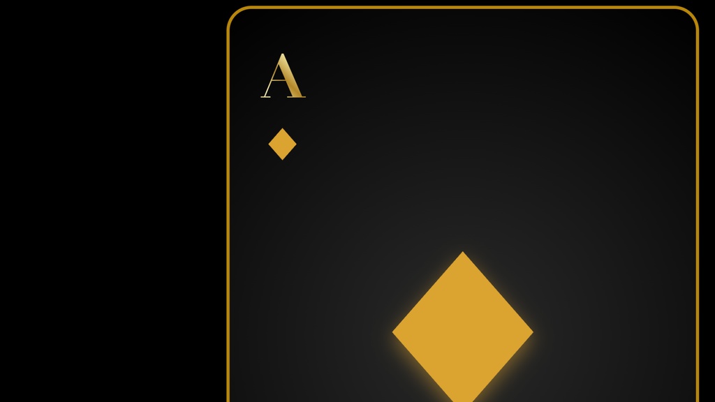 【商用可】ラグジュアリー・ゴールド トランプ画像素材セット【カジノ風/52枚】