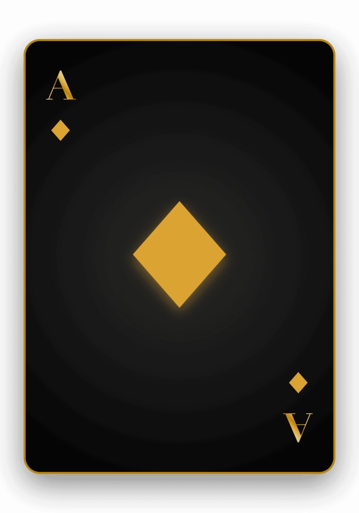 【商用可】ラグジュアリー・ゴールド トランプ画像素材セット【カジノ風/52枚】