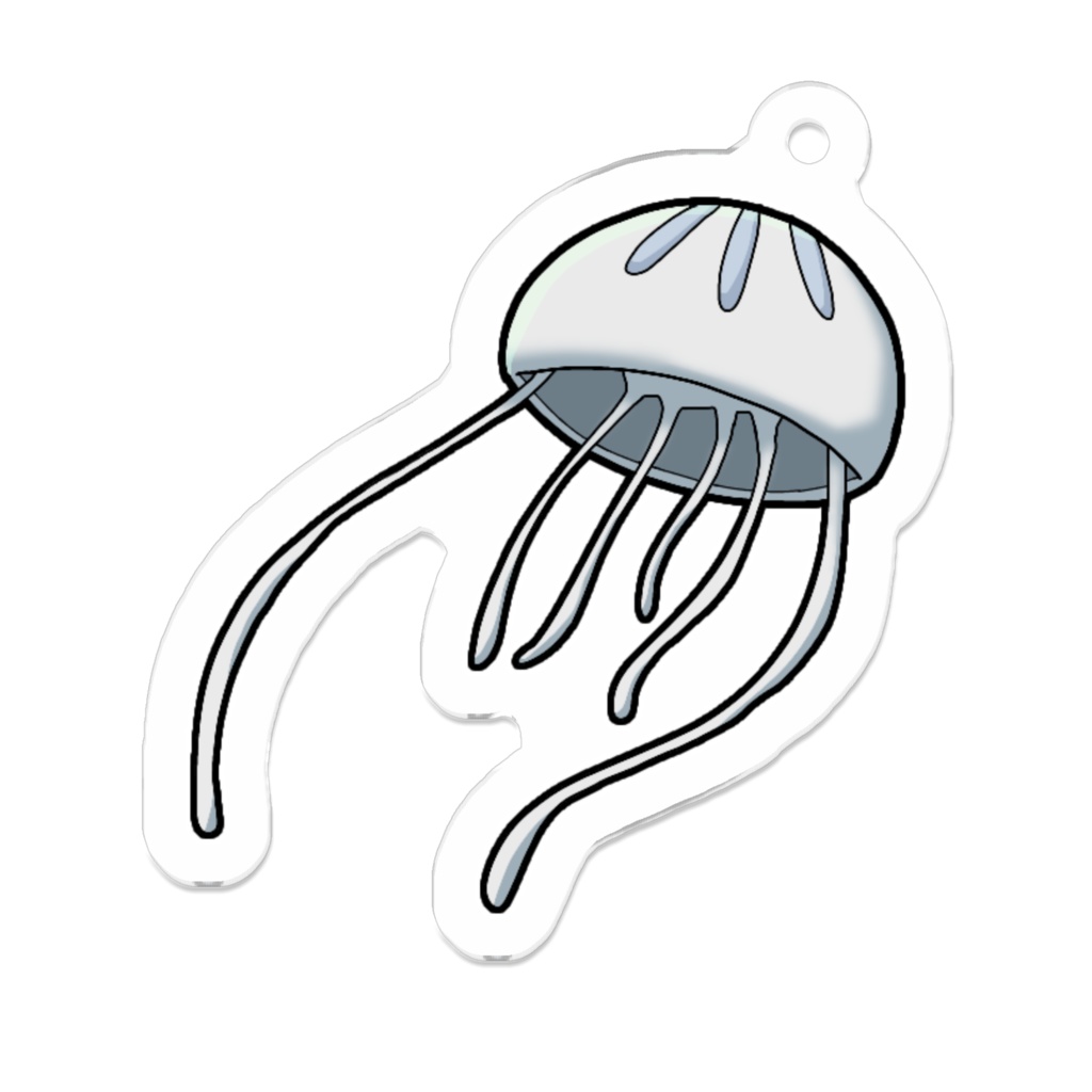 クラゲのアクリルキーホルダー