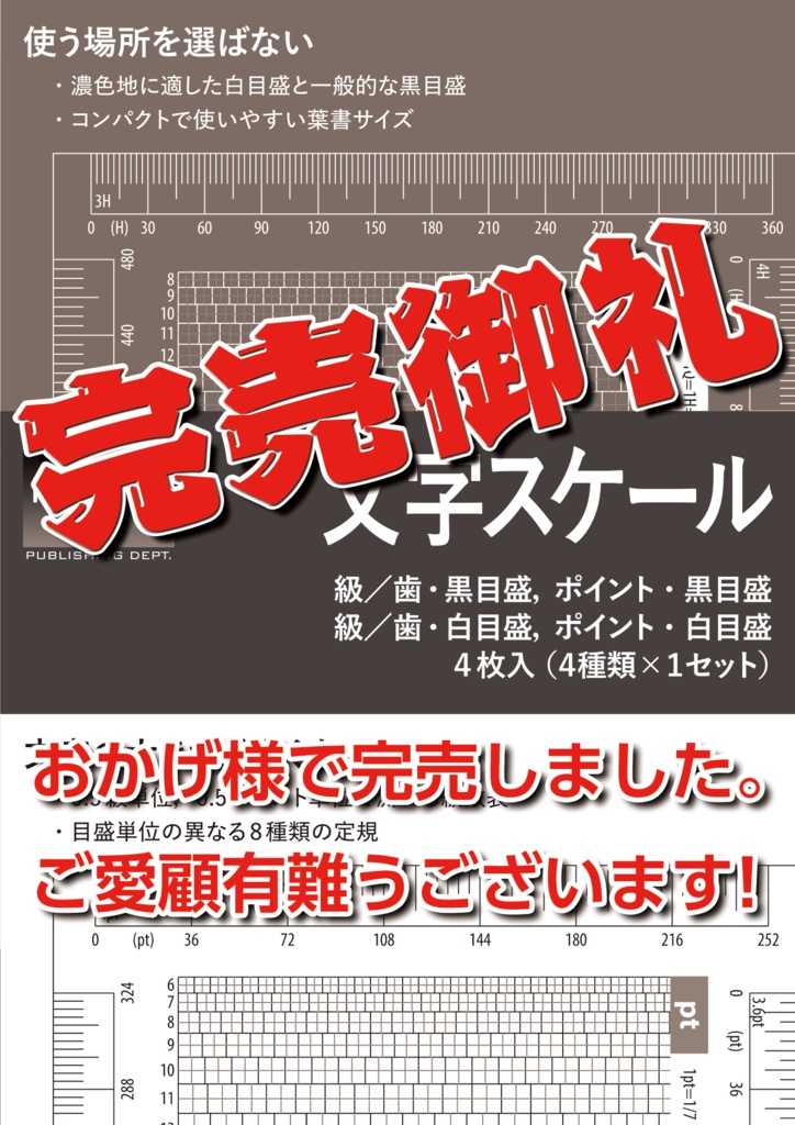 文字スケール