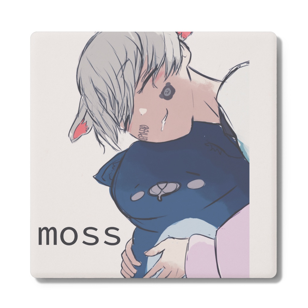 mossの四角いコースター
