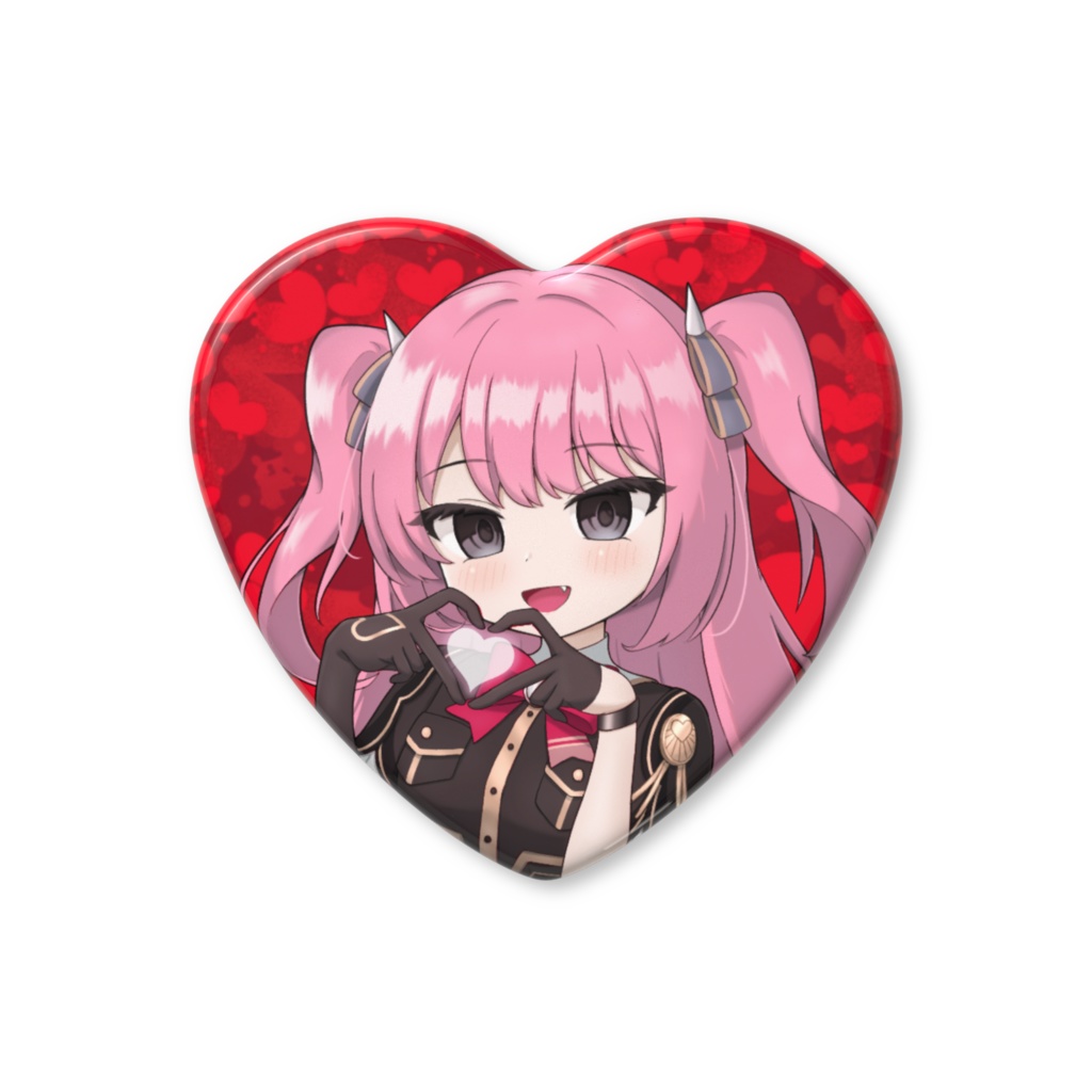 リーナのお兄ちゃん♥ハート缶バッジ