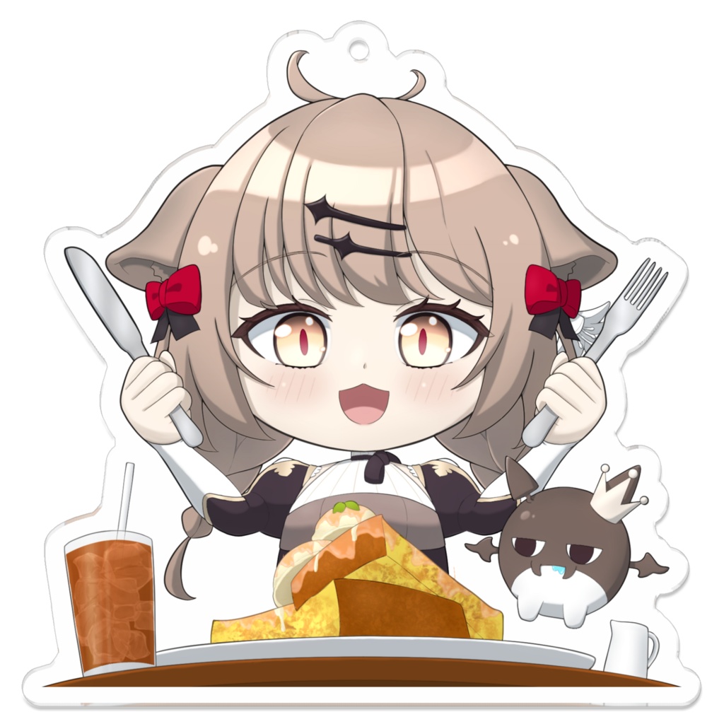 ジュリエッテのいただきますわ〜アクリルキーホルダー