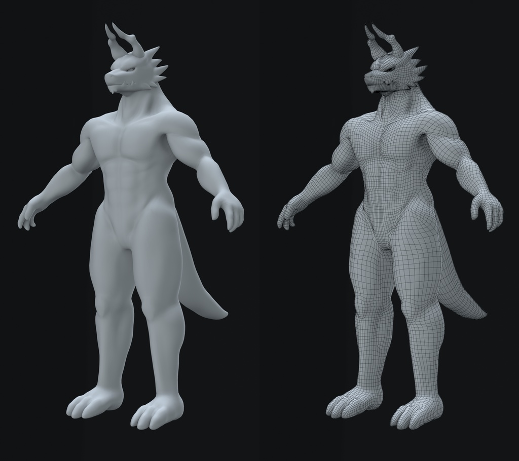 ドラゴンモデル素体