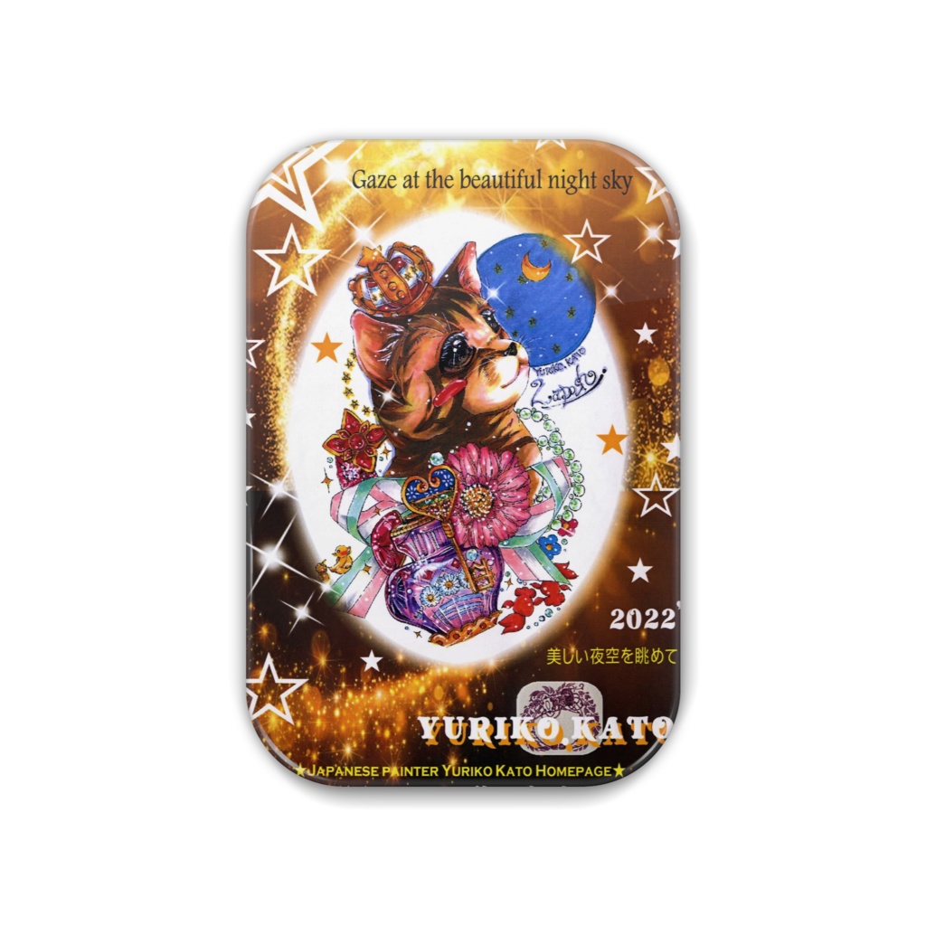 「美しい夜空を眺めて」缶バッジ