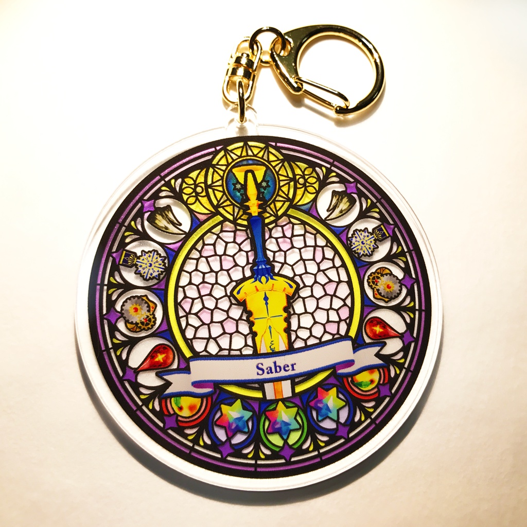 ランスロット(剣)/FGO ステンドグラス風アクリルキーホルダー
