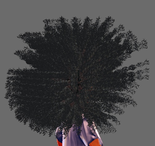 Large Curly Afro (VRoid Hair Preset Beta and Stable)