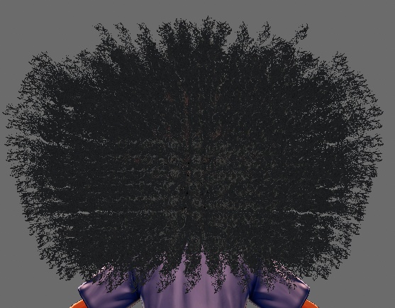 Large Curly Afro (VRoid Hair Preset Beta and Stable)