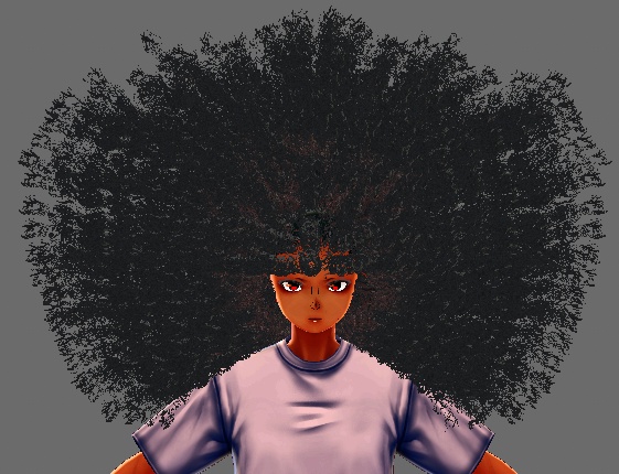 Large Curly Afro (VRoid Hair Preset Beta and Stable)