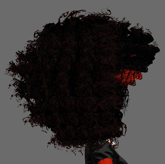 Medium Curly Afro (VRoid Hair Preset Beta and Stable)
