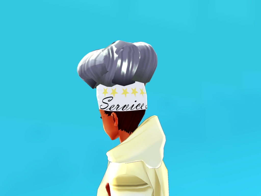 Chef Hat (VRoid Hair Preset Beta and Stable)