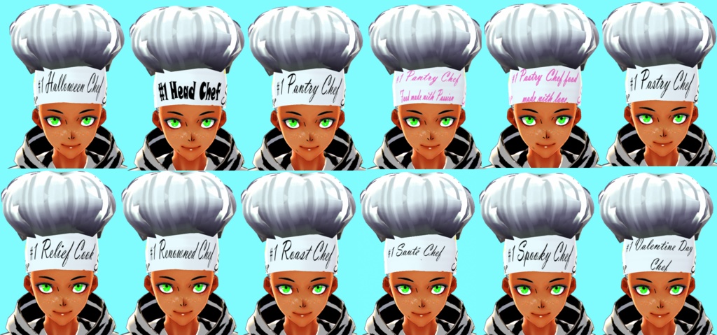 Chef Hat (VRoid Hair Preset Beta and Stable)
