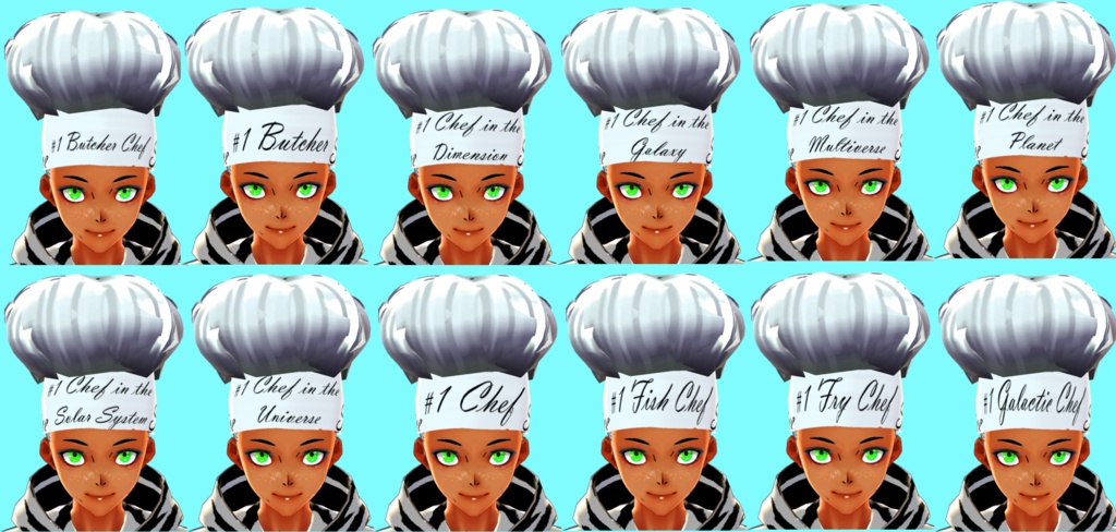 Chef Hat (VRoid Hair Preset Beta and Stable)
