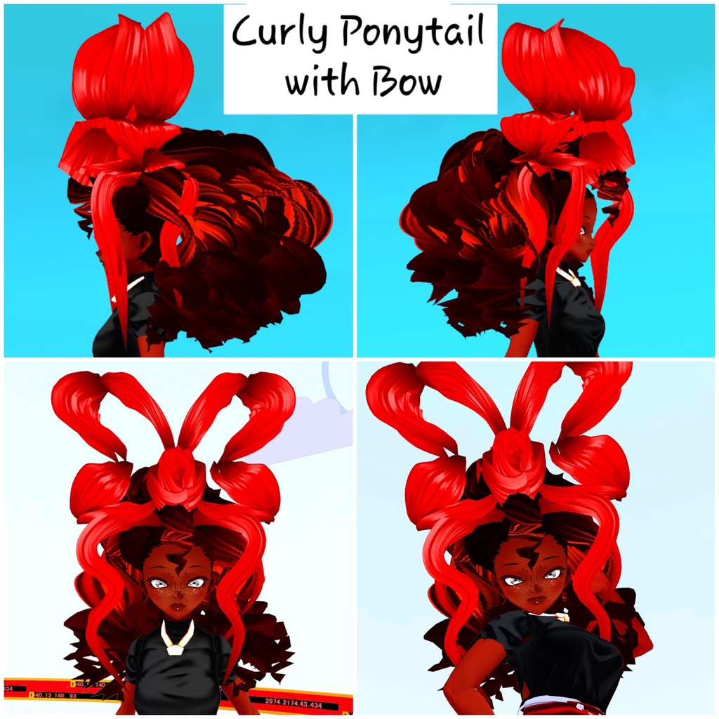 Ponytail with Cap or Bow (Merged VRoid Hair Preset Beta)