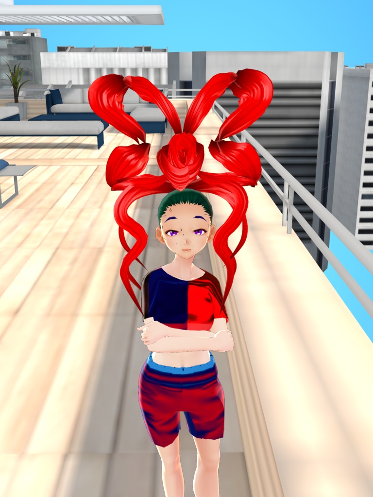 Giant Bow (VRoid Hair Preset Beta and Stable)