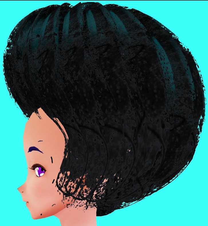 Round Afro (VRoid Hair Preset Beta and Stable)