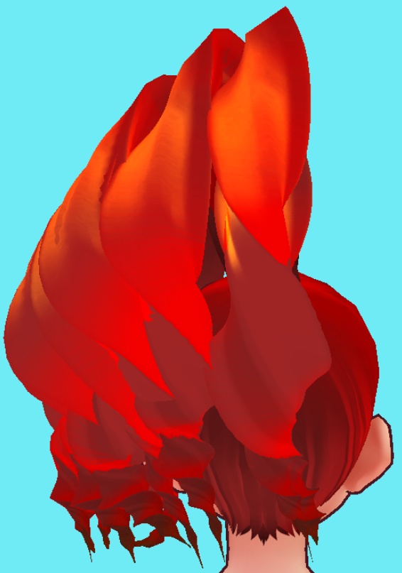 Curly-Drill Side Ponytail Hairstyle (VRoid hair Preset Beta)