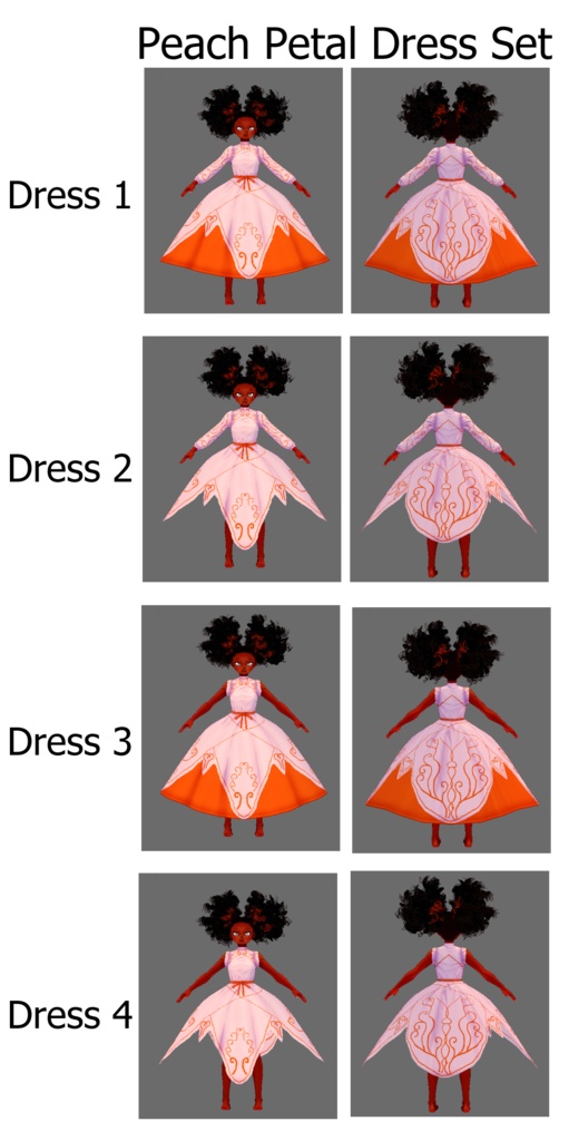 Petal Dress (VRoid Dress Texture)