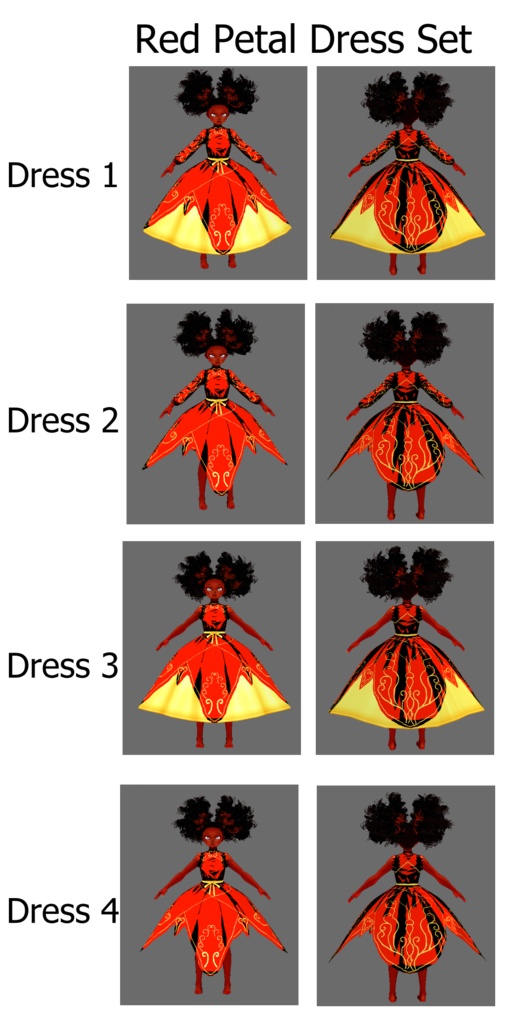 Petal Dress (VRoid Dress Texture)
