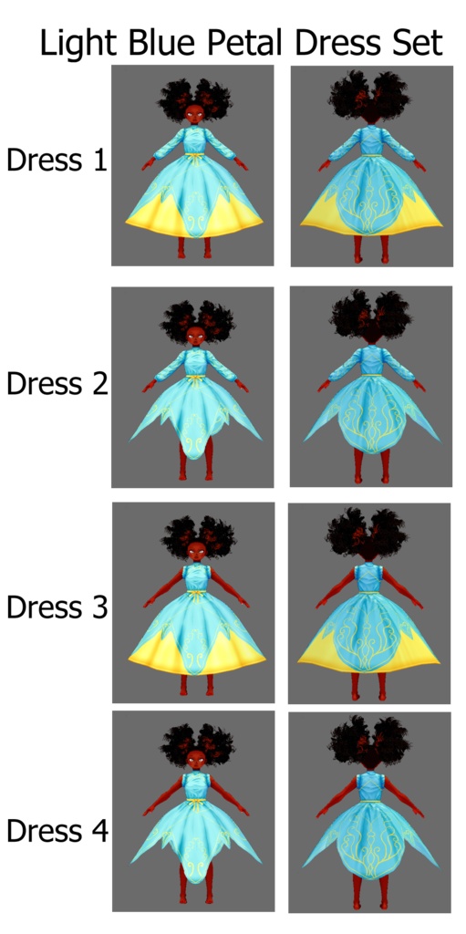 Petal Dress (VRoid Dress Texture)