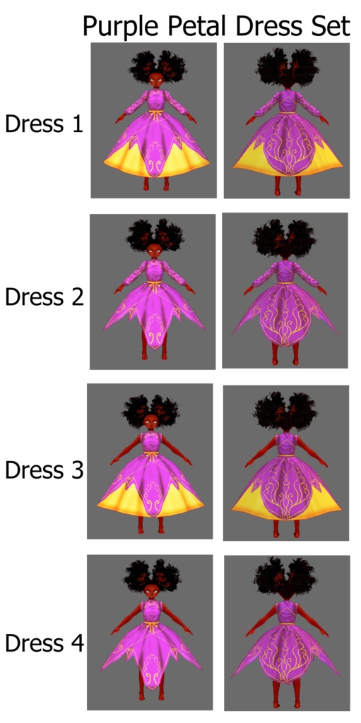 Petal Dress (VRoid Dress Texture)