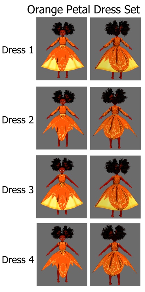 Petal Dress (VRoid Dress Texture)