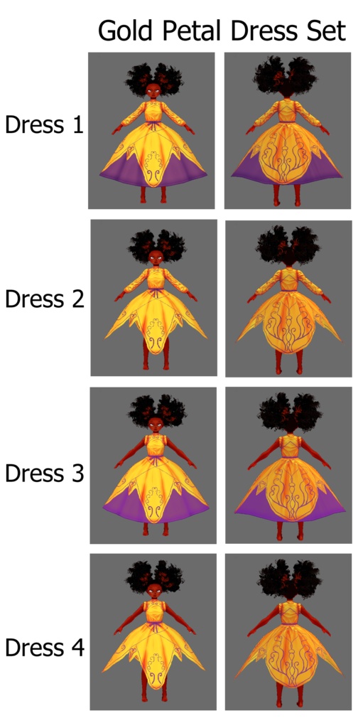 Petal Dress (VRoid Dress Texture)