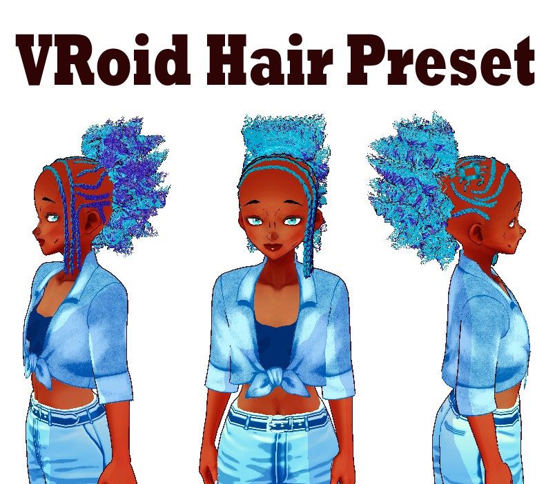 Braided Hairstyle (Beta and Stable VRoid Hair Preset)