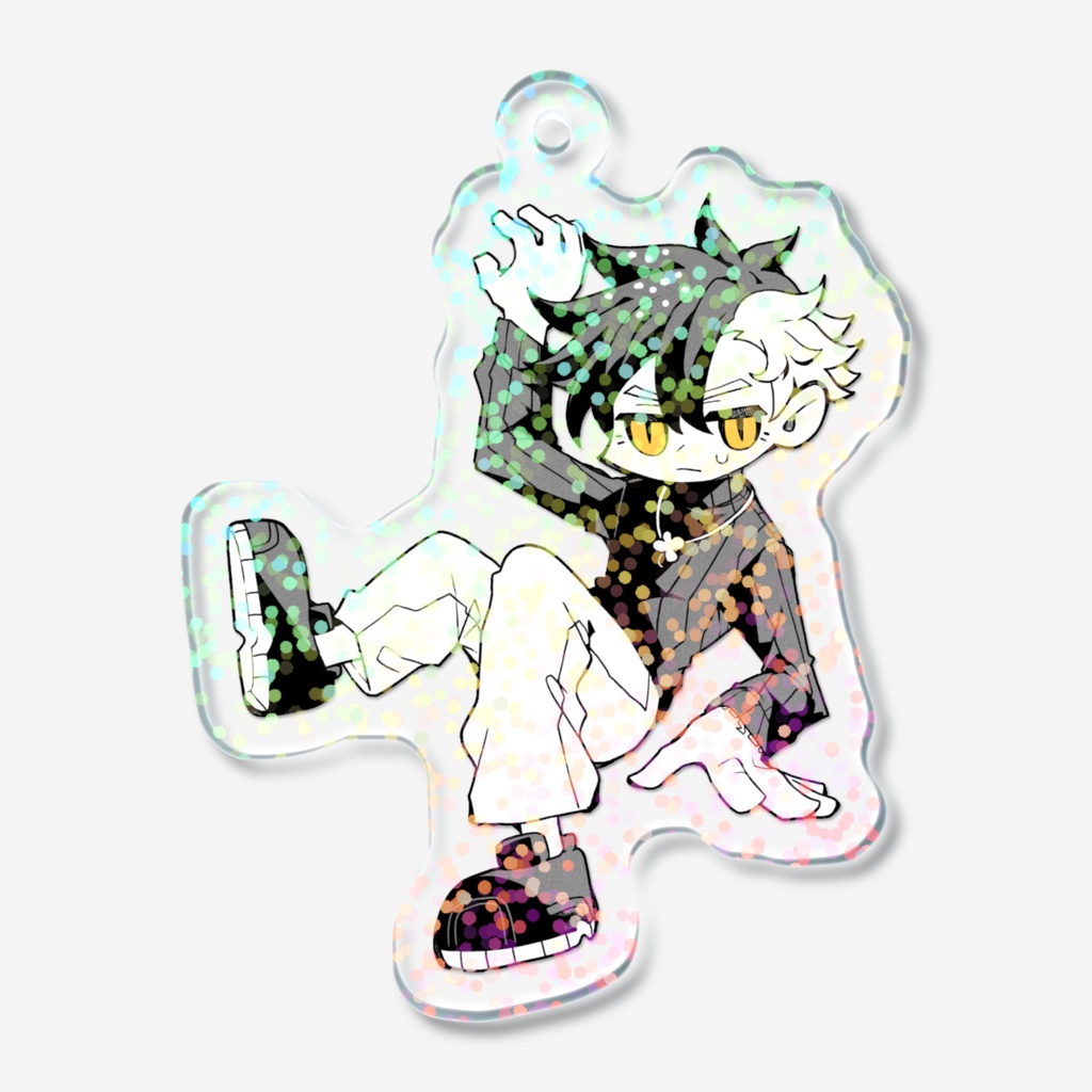 四海紫郎　ホログラムアクリルキーホルダー