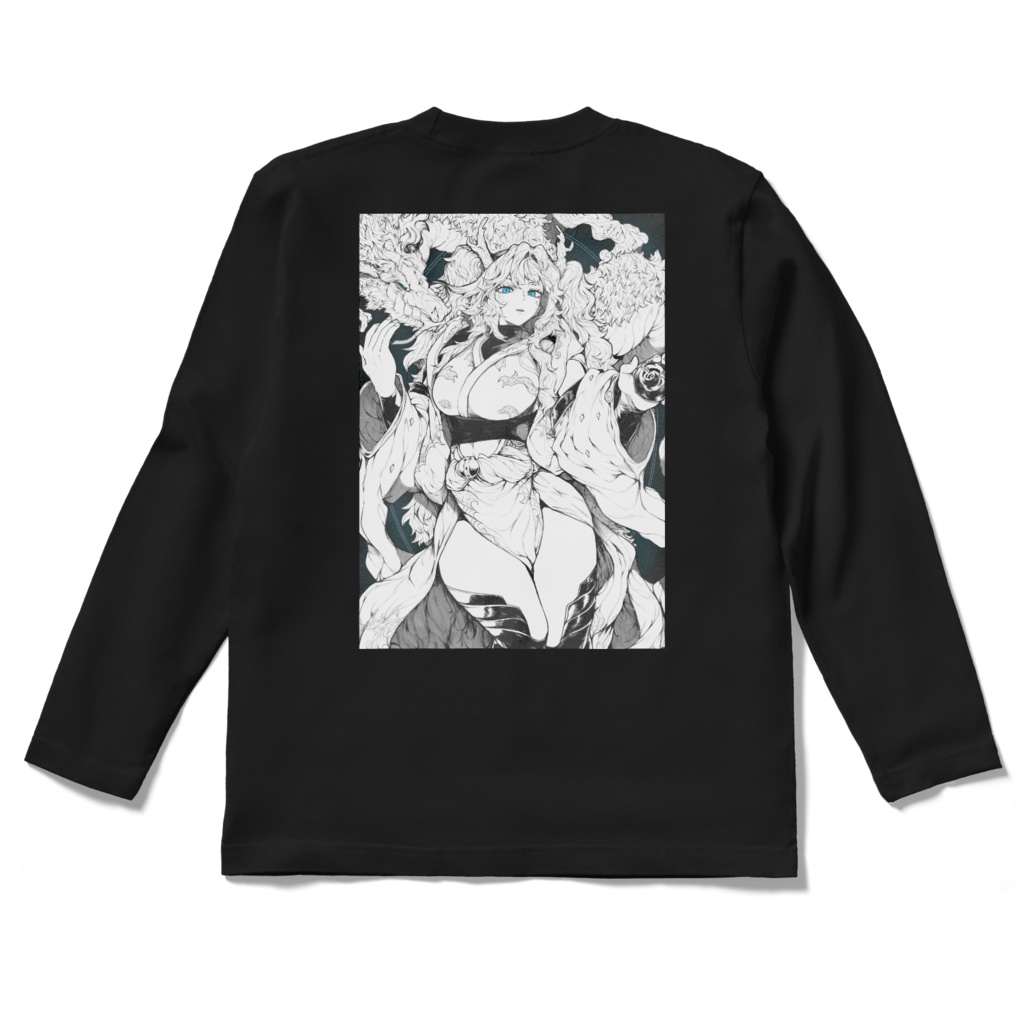 四海紫郎 ロングスリーブTシャツ ブラック