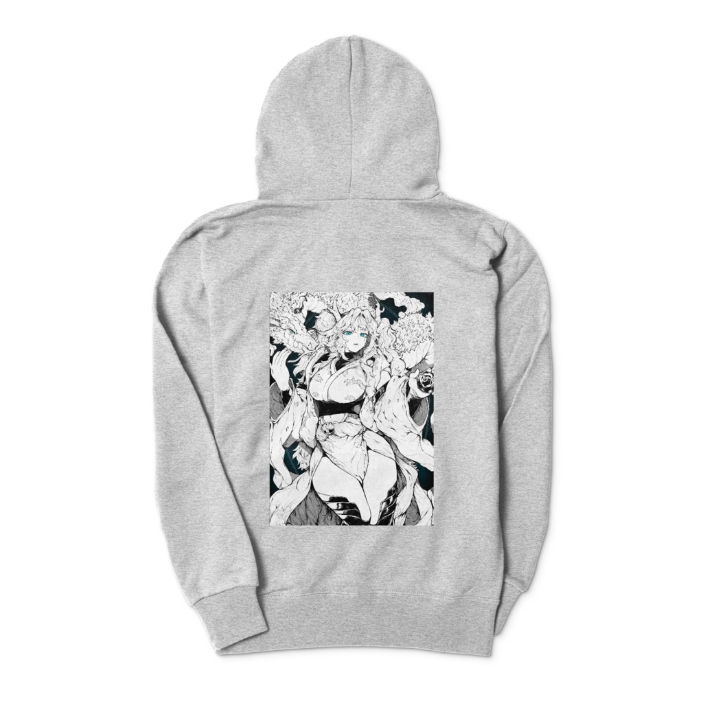 四海紫郎 パーカー グレー