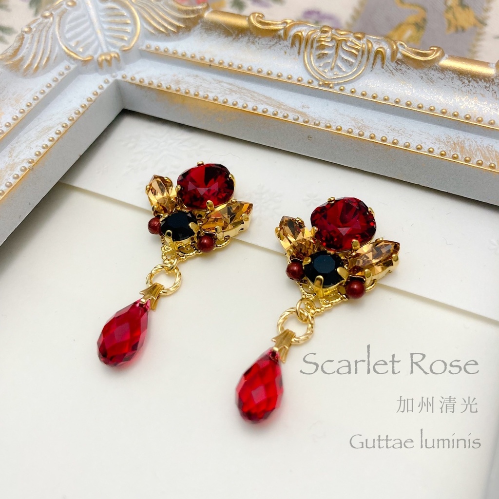 Scarlet Rose〜加州清光イメージイヤークリップ(ピアスへの無料変更可)ネコポス発送