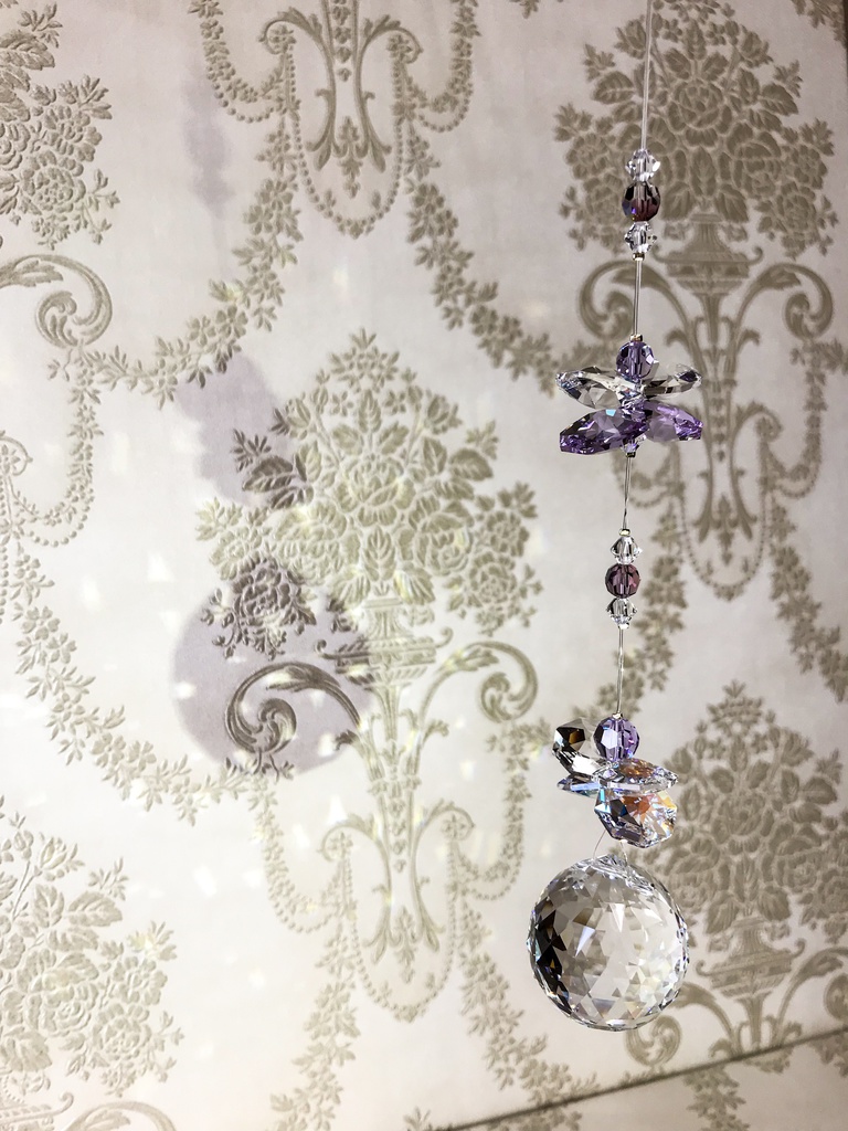 サンキャッチャー(クリア×パープル Lサイズ)頒布終了