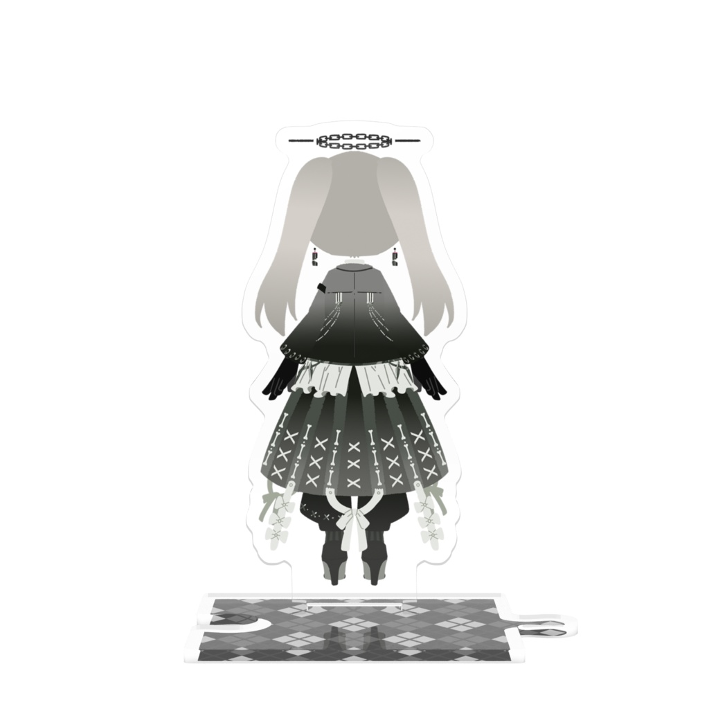 深目子つながるアクスタ(衣装デザイン-裏)