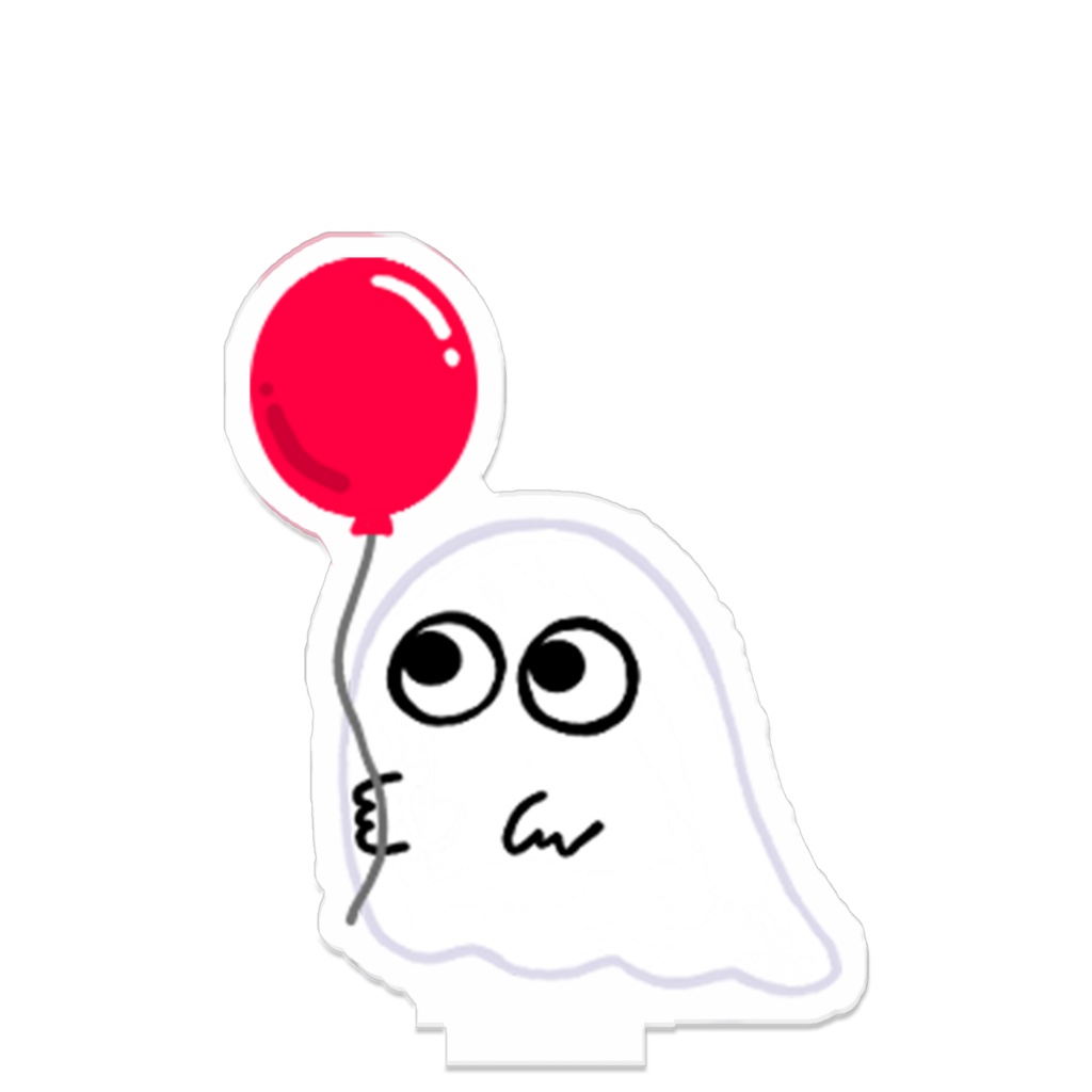 目玉ちゃんつながるアクスタ(風船-赤)