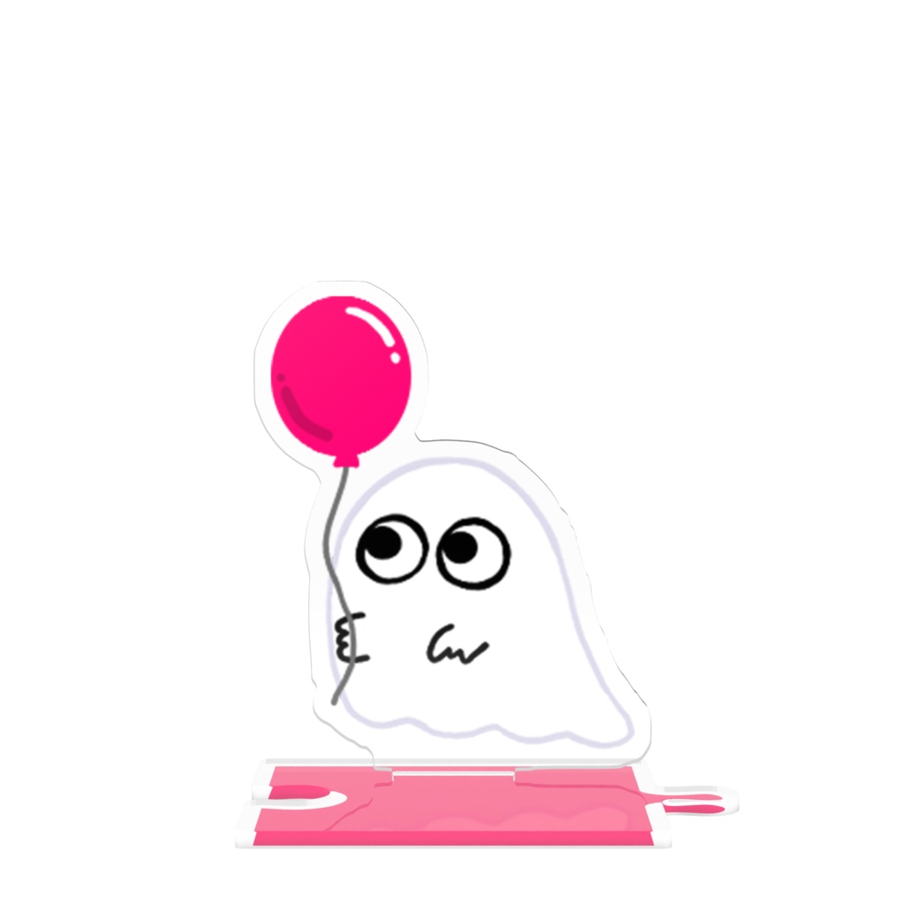 目玉ちゃんつながるアクスタ(風船-ピンク)