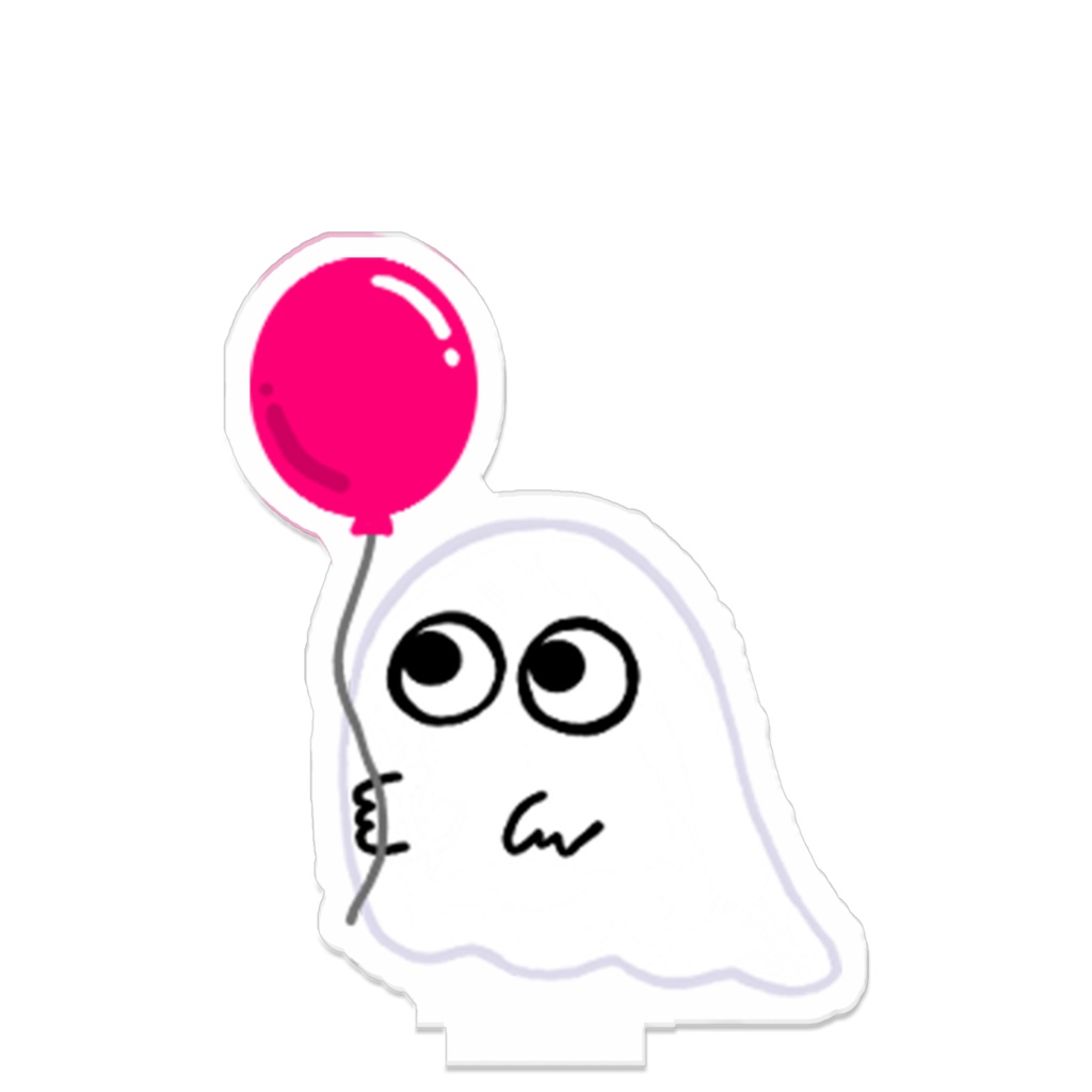 目玉ちゃんつながるアクスタ(風船-ピンク)