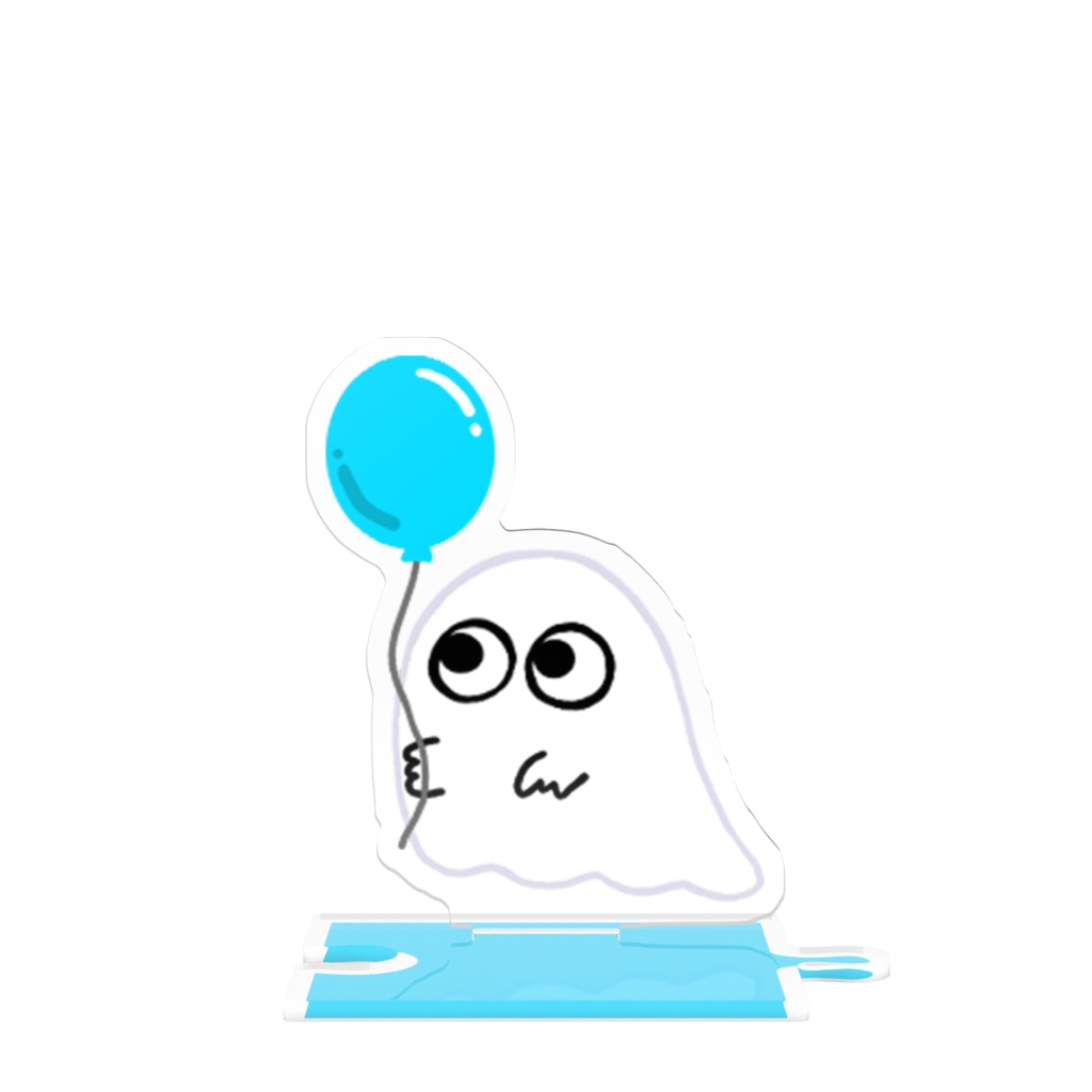目玉ちゃんつながるアクスタ(風船-水色)
