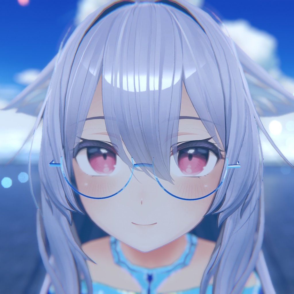 - LLook - Half Round Glasses【VRC想定】