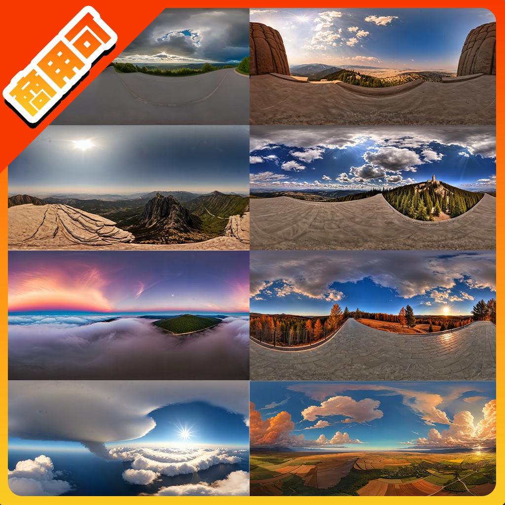 LLOOK Skybox(CubeMap) for Real 全35種+無料版【商用利用可】