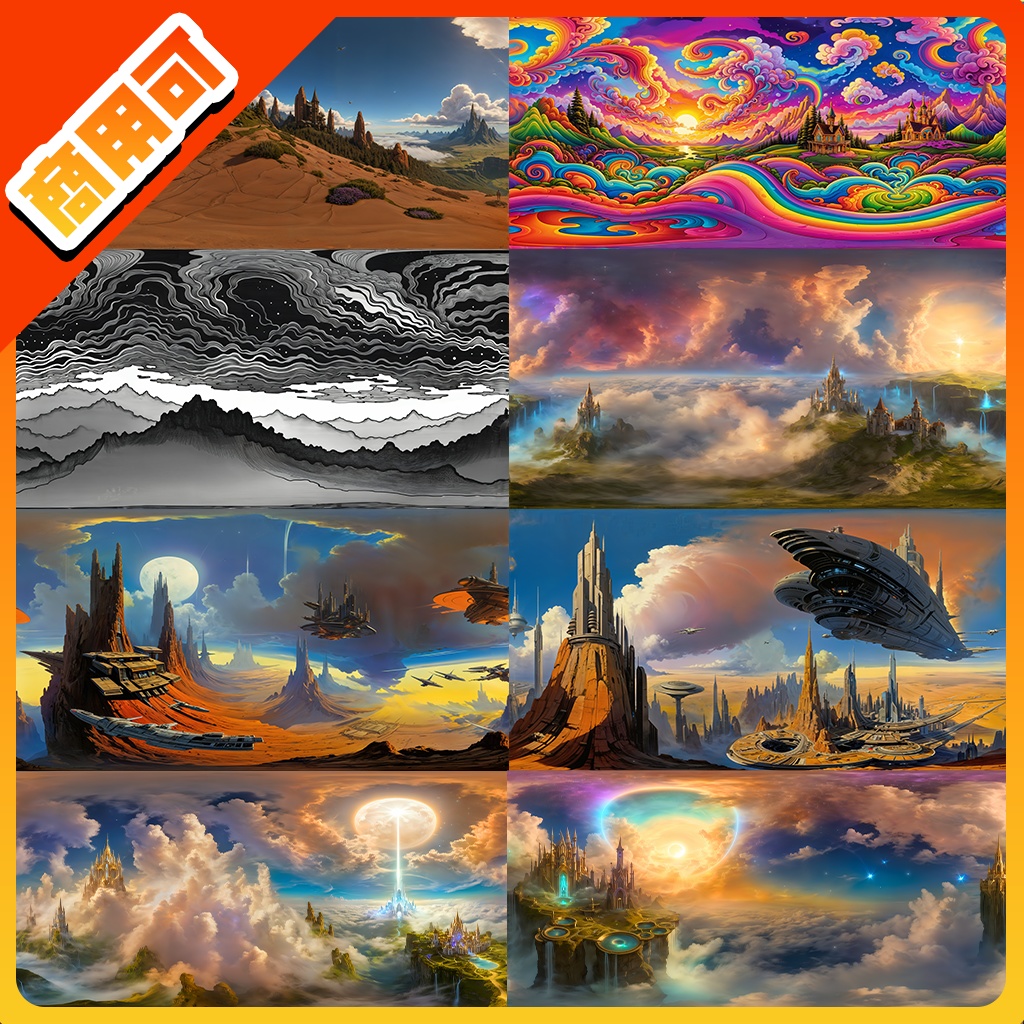 LLOOK Skybox(CubeMap) for Anime 全35種+無料版【商用利用可】