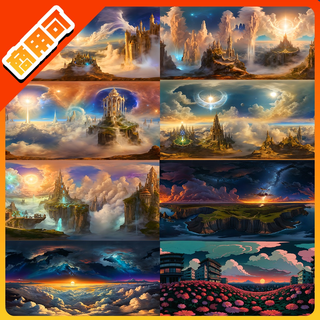 LLOOK Skybox(CubeMap) for Anime 全35種+無料版【商用利用可】